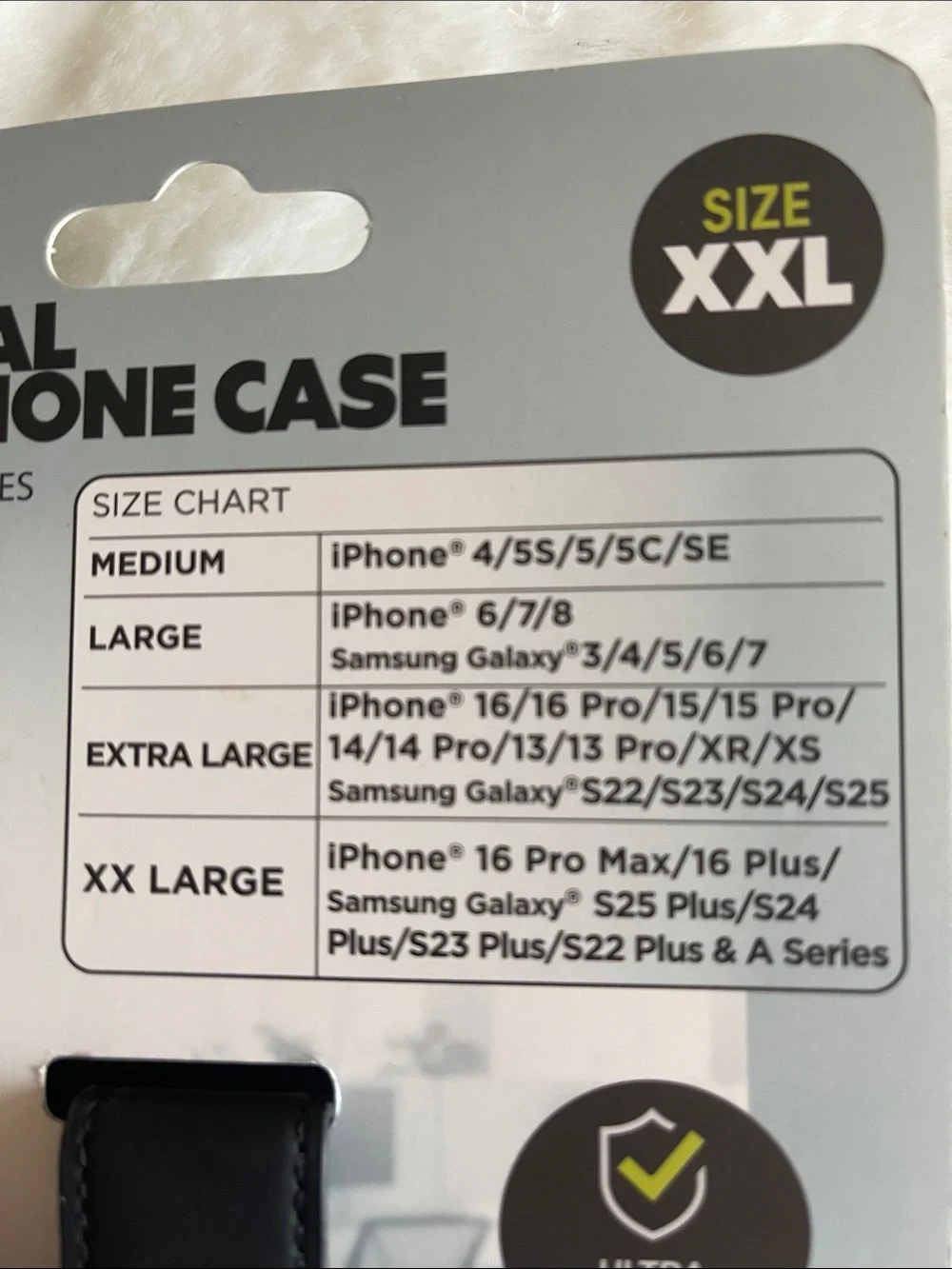Universal XXL Black Smartphone Case SZ XXL